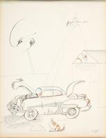 Saul Steinberg Pastel & Ink Drawing - Sold for $10,625 on 02-08-2020 (Lot 350).jpg